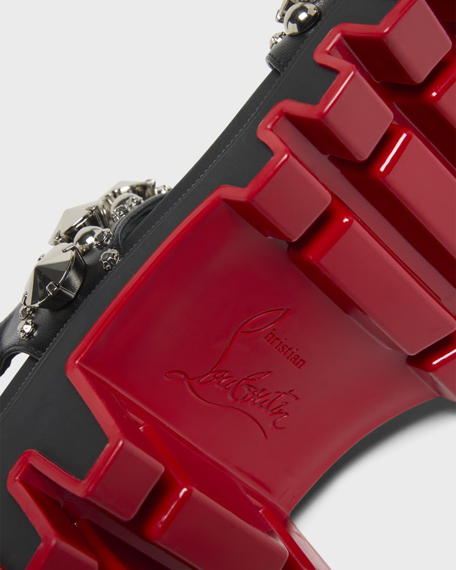 Duni Extrazza Leather T-Strap Lug-Sole Sandals Product Image