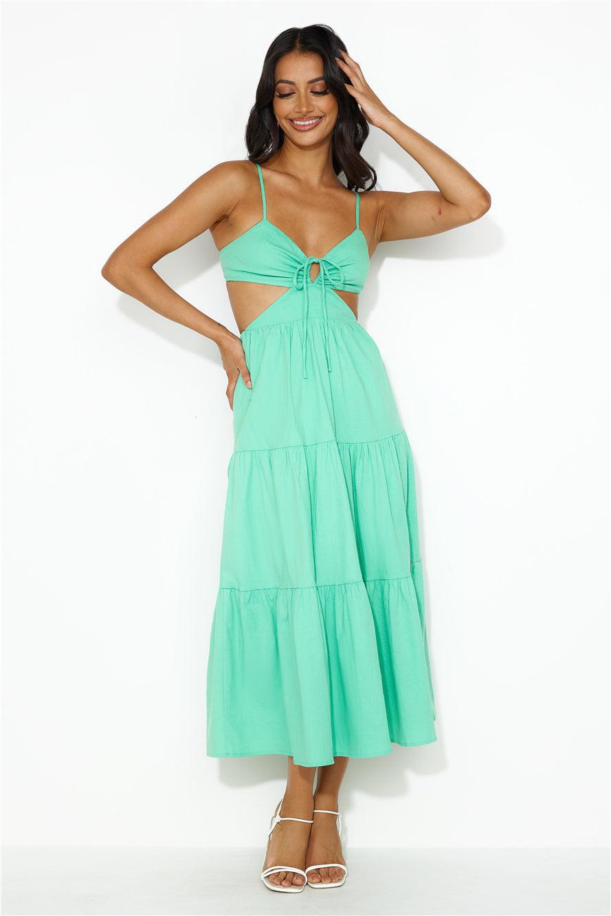 Loving Her Style Maxi Dress Green Product Image
