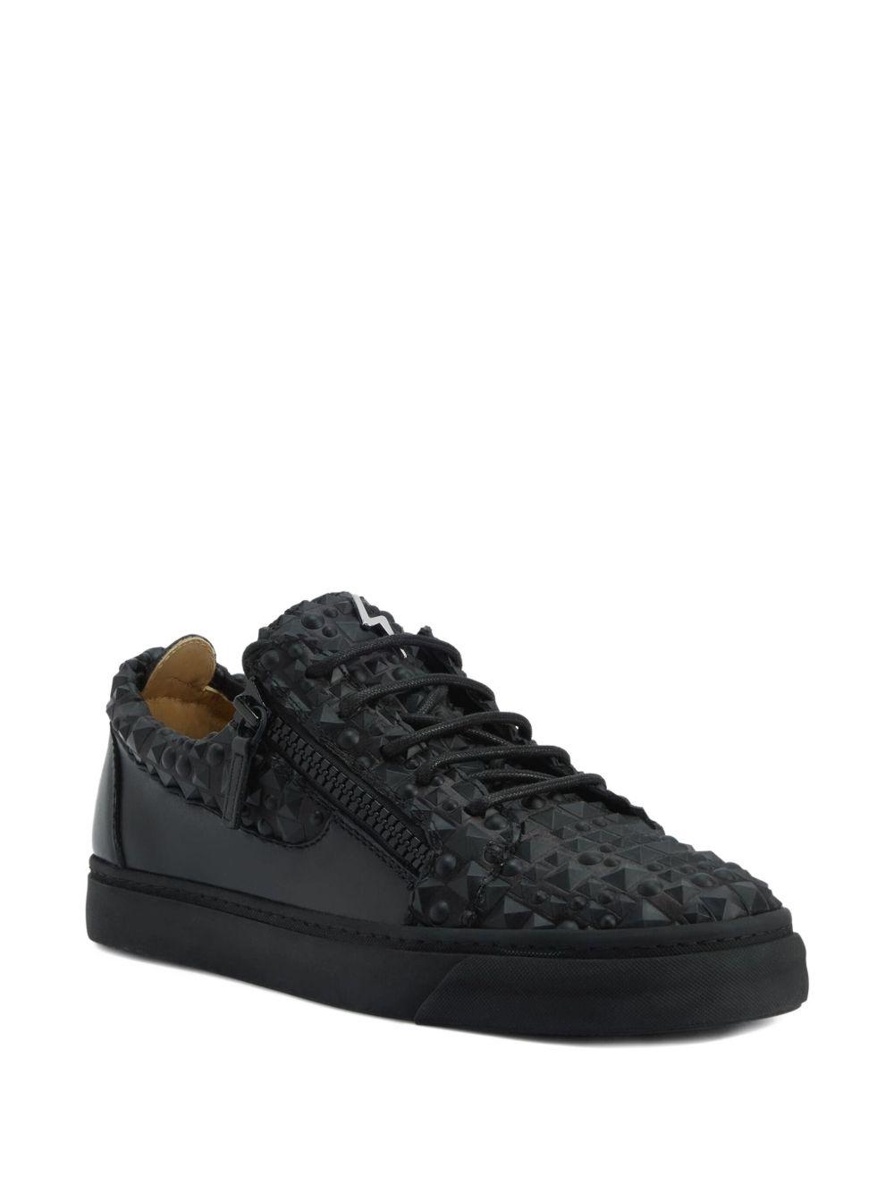 The Manhattan stud-embellished sneakers Product Image
