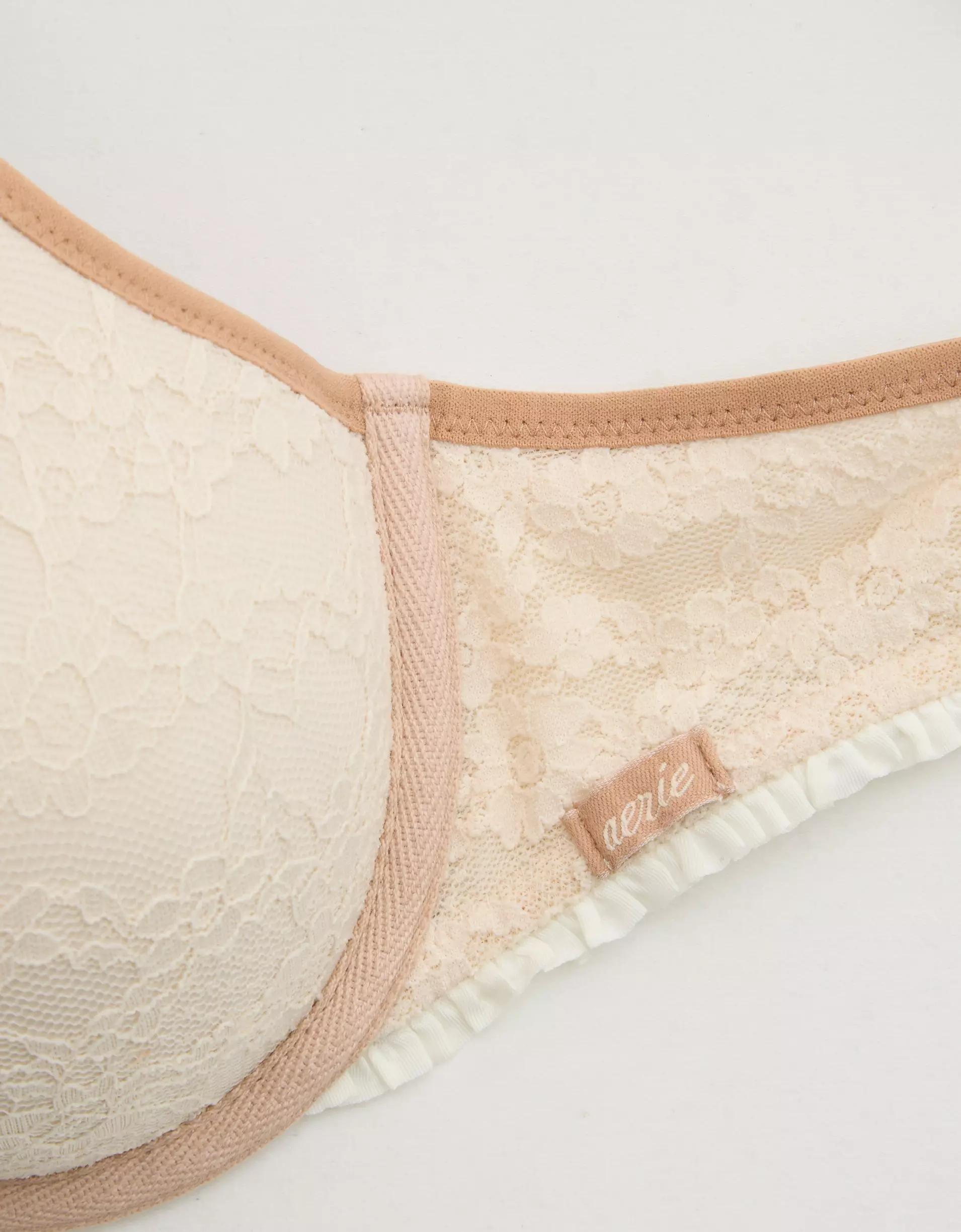 Show Off Vintage Lace Plunge Push Up Bra Product Image