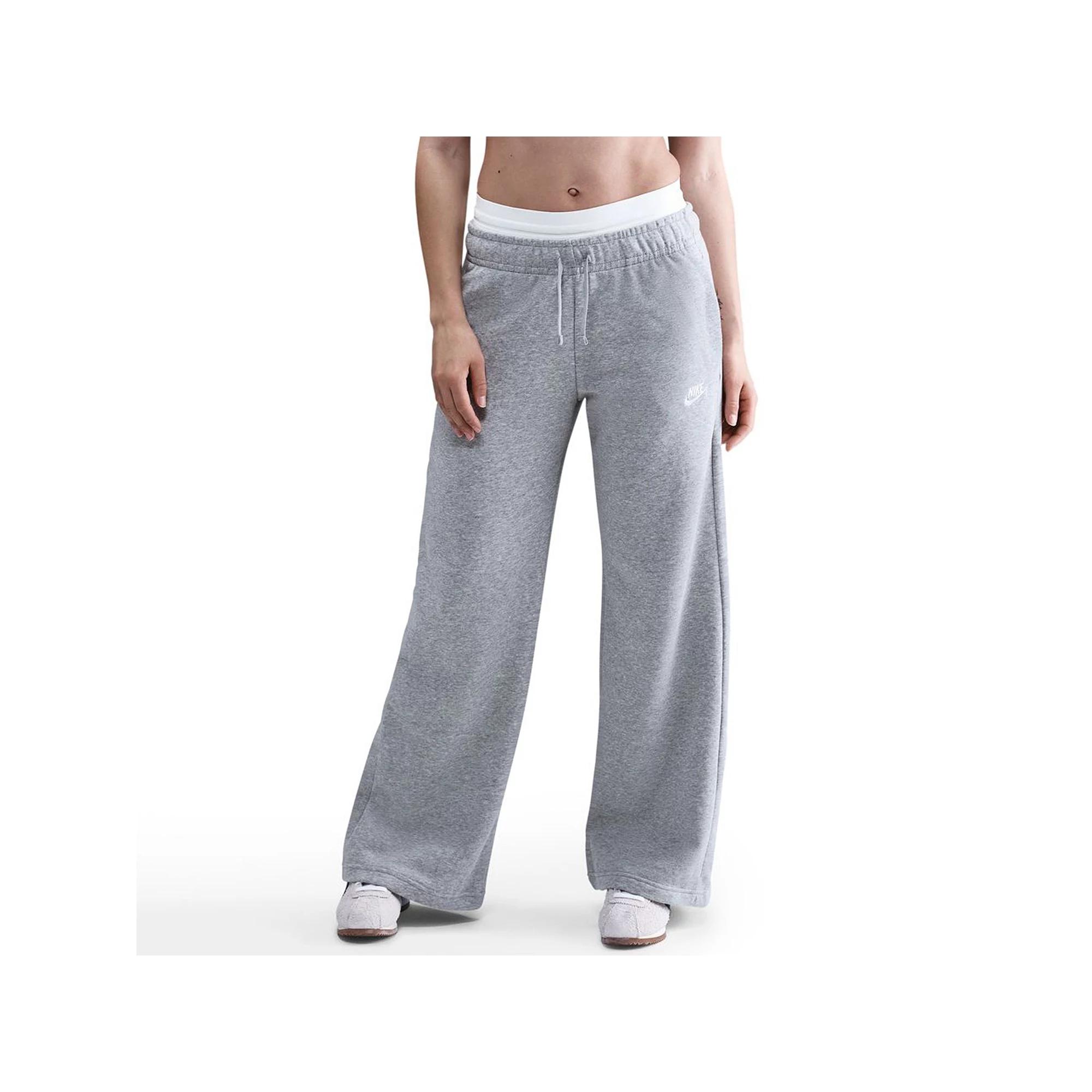Women's Nike Sportswear Club Fleece Midrise Wide-Leg Pants,  Product Image