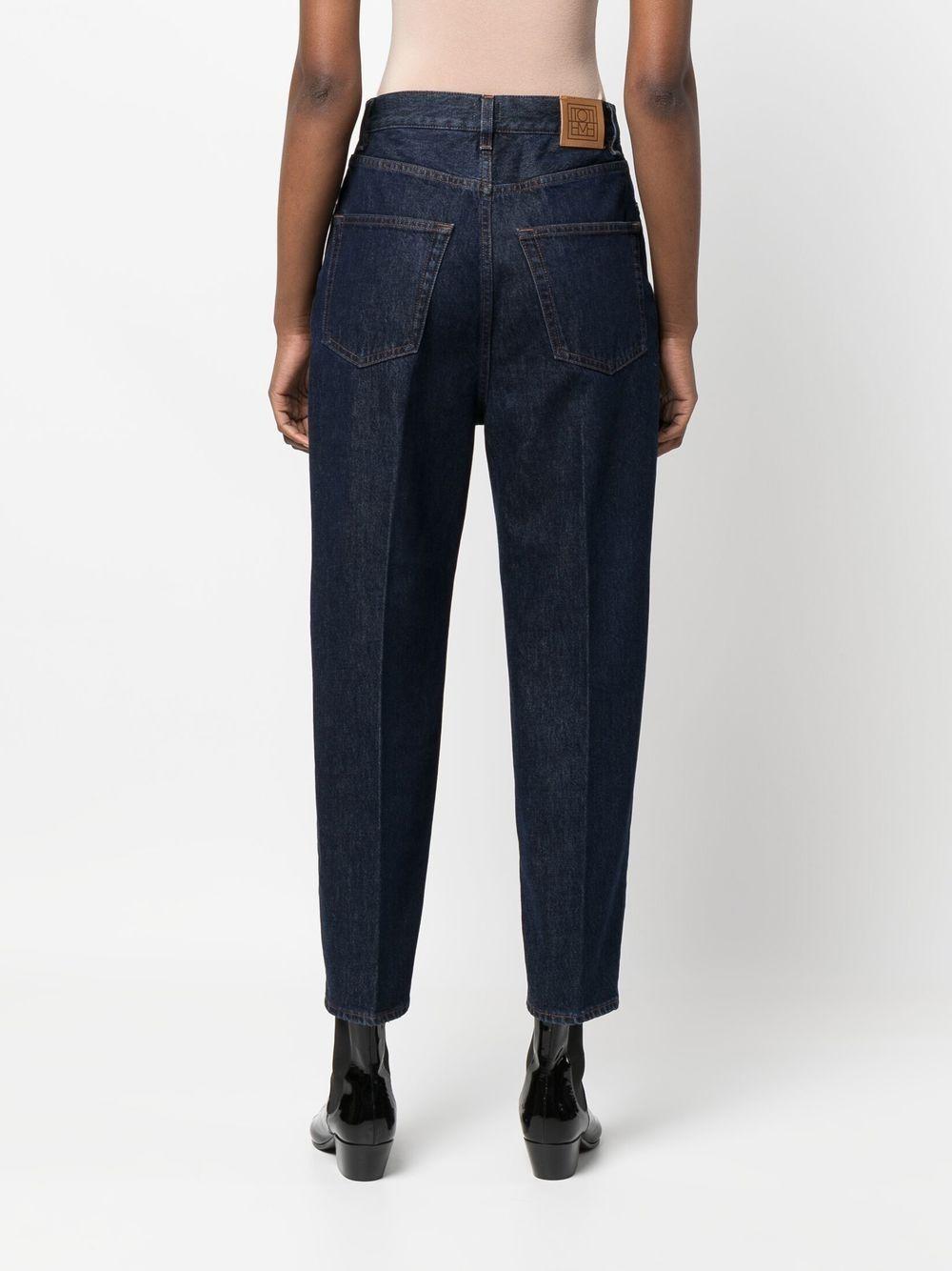 high-waist cropped jeans Product Image