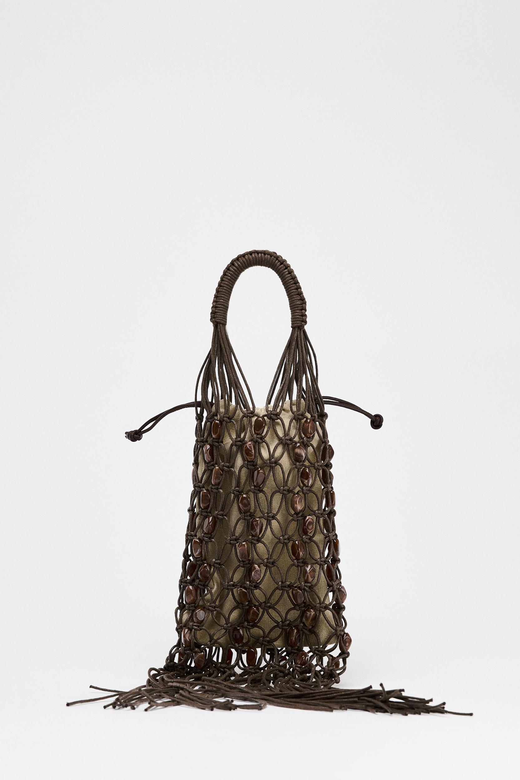 BEADED BUCKET BAG Product Image