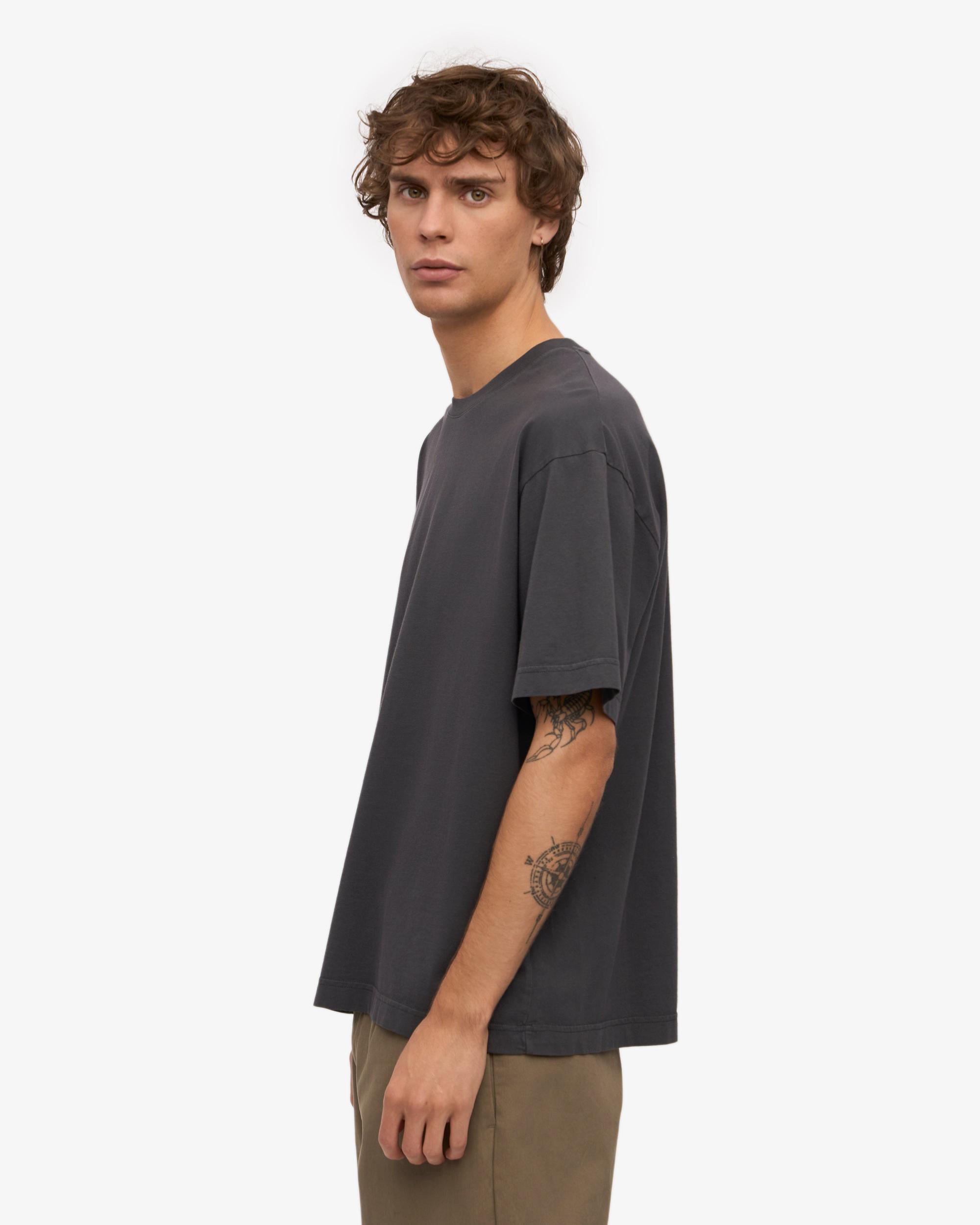 Oversized Organic T-Shirt - Lava Grey Product Image