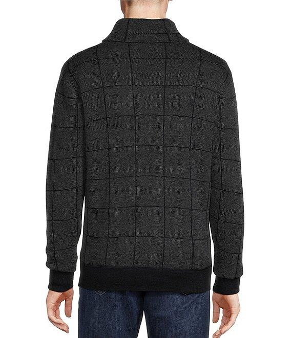 Cremieux Blue Label Down East Collection Windowpane Shawl Pullover Product Image