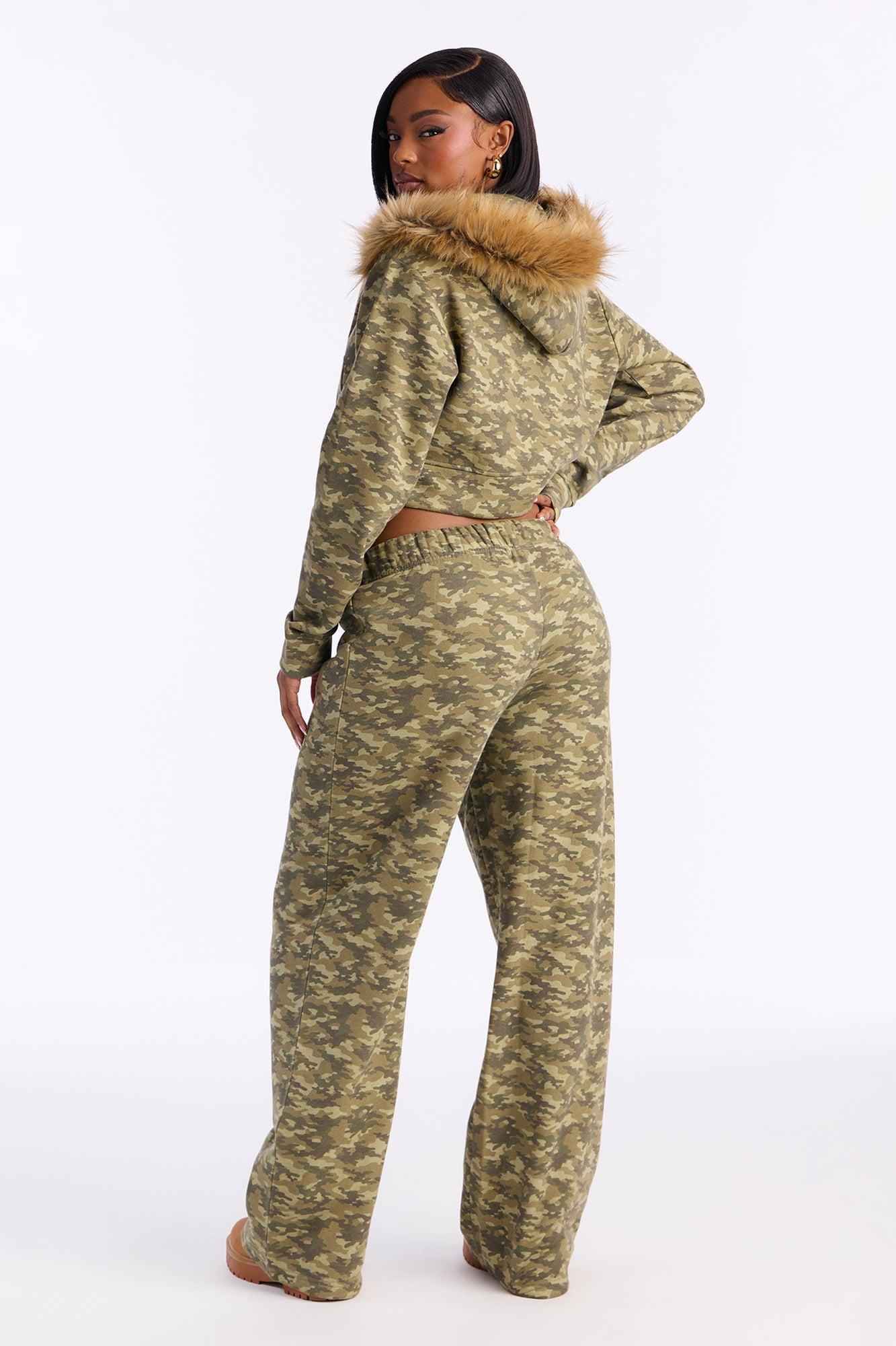 Cody Camo Fleece Hoodie Pant Set - Camouflage Female Product Image