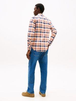 Slim Fit Plaid Oxford Stretch Shirt Product Image