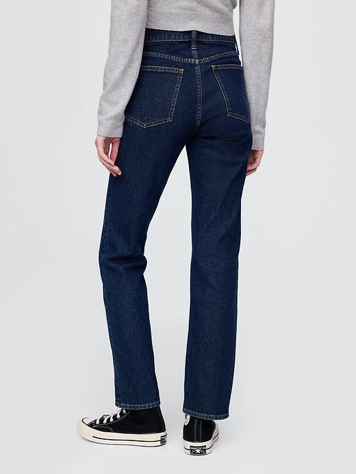 High Rise Studded &apos;90s Straight Jeans Product Image