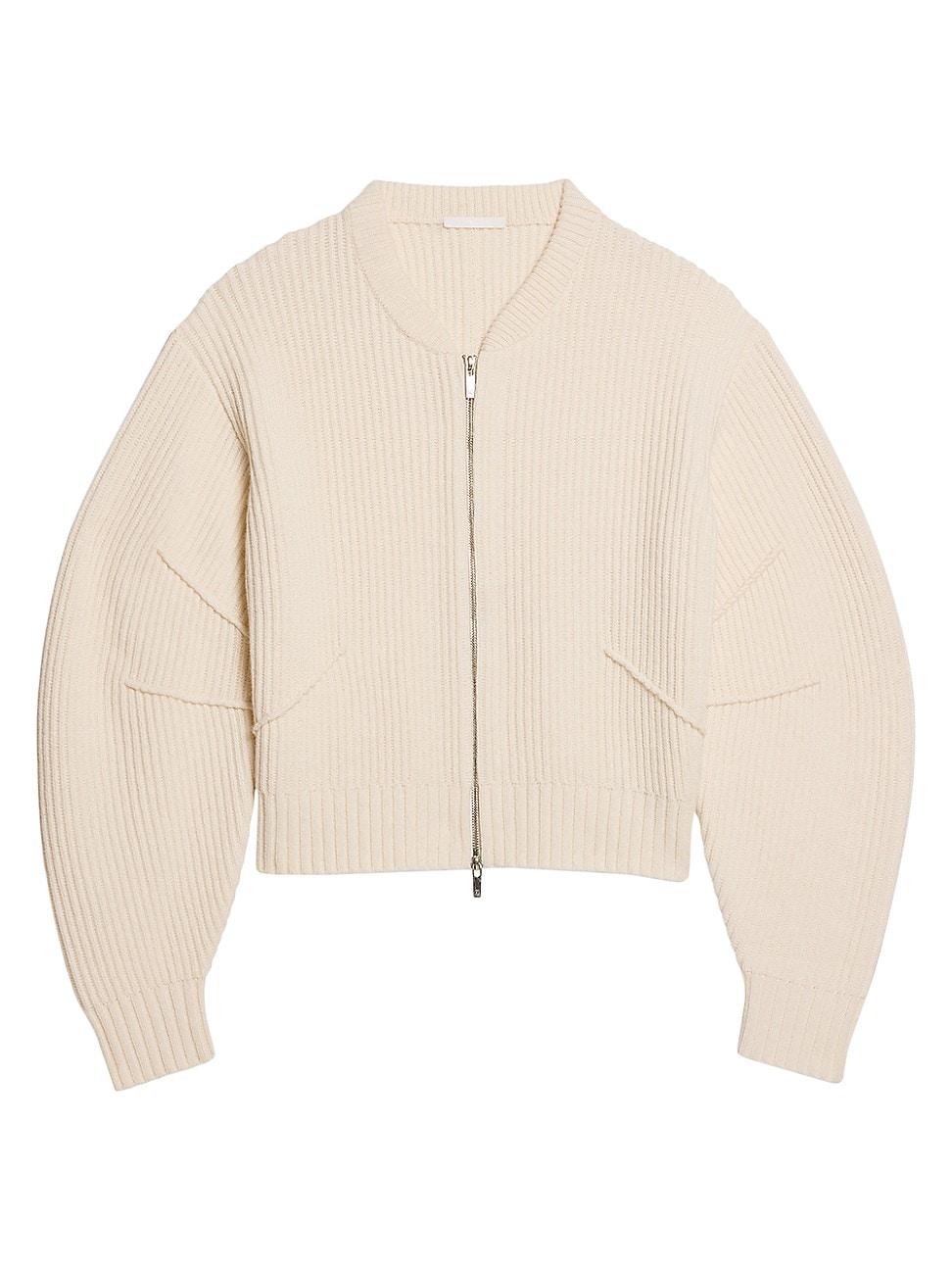 Womens Apex Wool-Blend Zip-Up Cardigan Product Image