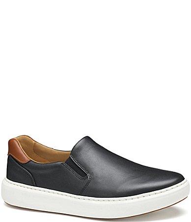 Johnston  Murphy Mens Anders Leather Slip On Sneakers Product Image