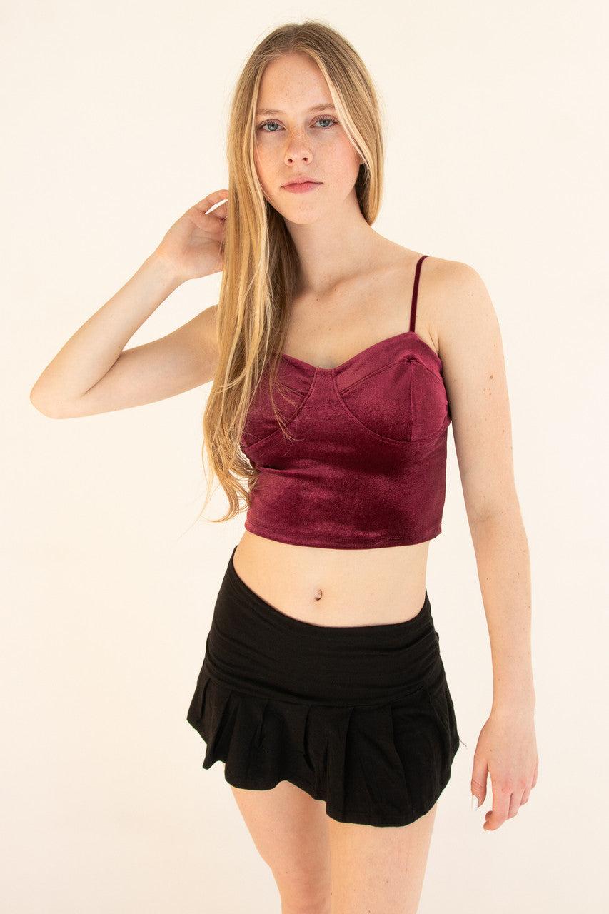 Velvet Bustier Cami Product Image