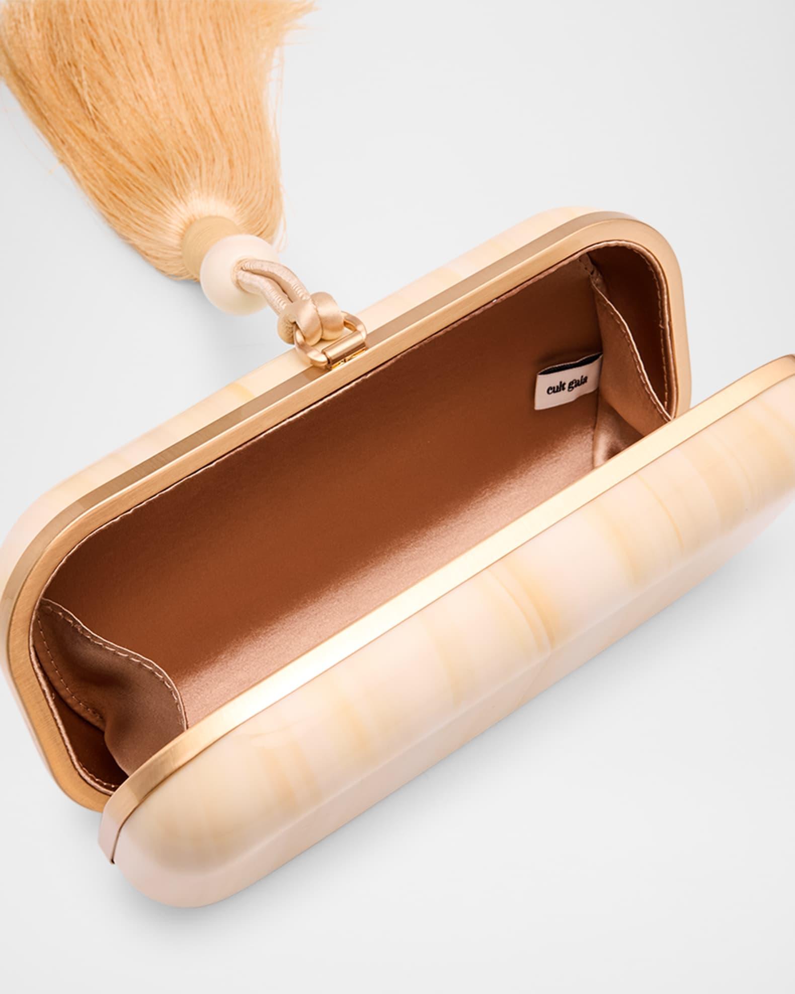 Yasmin Tasseled Acrylic Clutch Bag Product Image