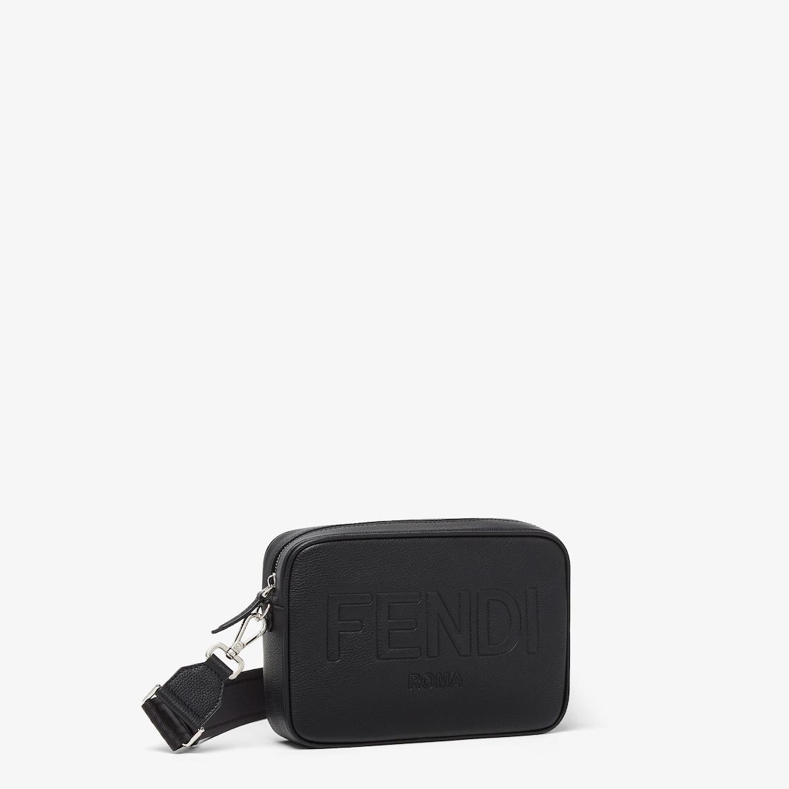 Fendi Roma Camera CaseBlack leather bag Product Image