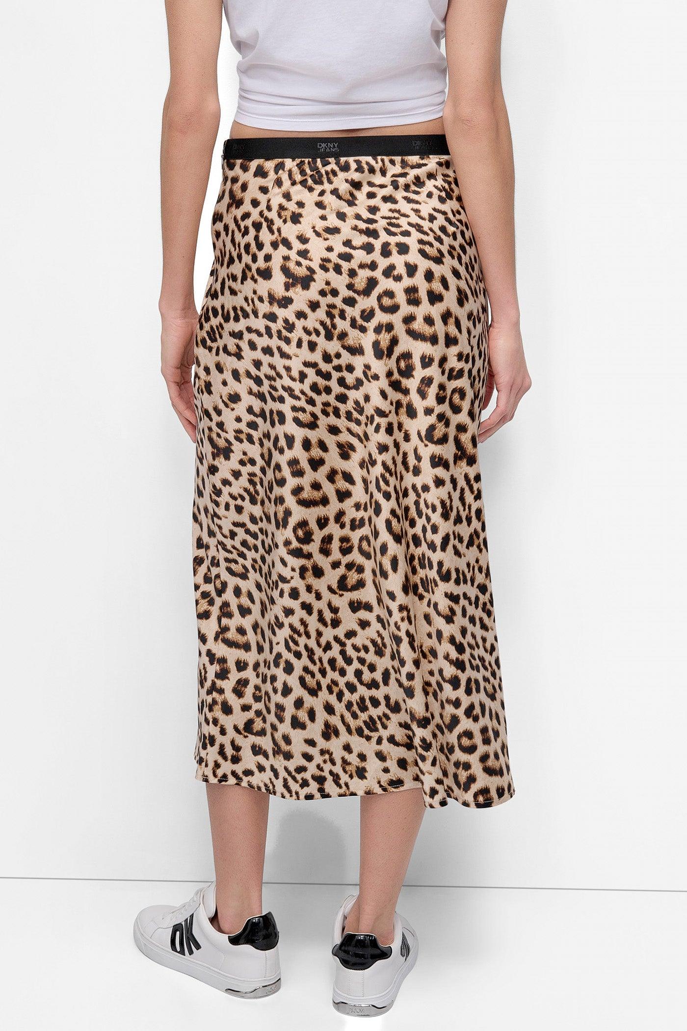 LOGO MIDI SLIP SKIRT Product Image