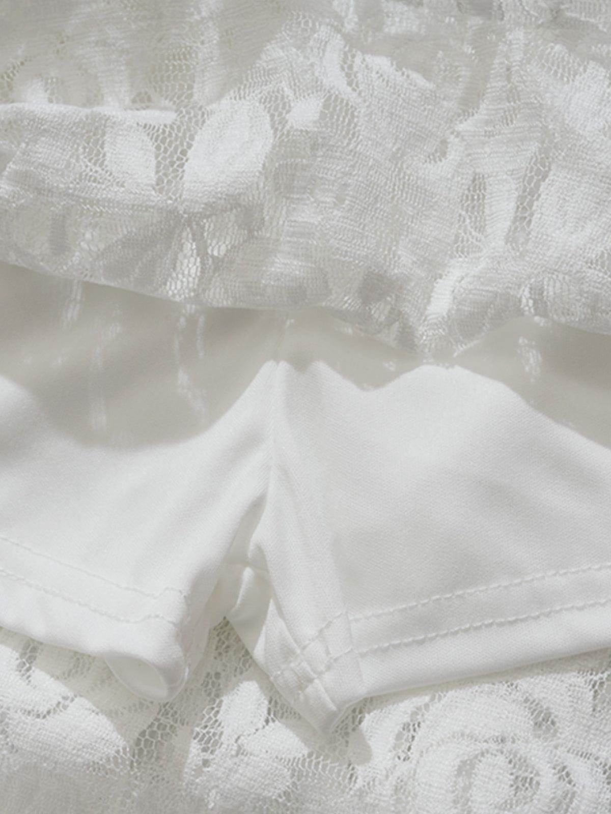 Aelfric Eden Lace Eyelet Asymmetrical Skirt Female Product Image