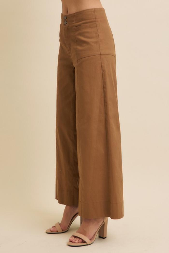 Wide Leg Stretch Pant Product Image