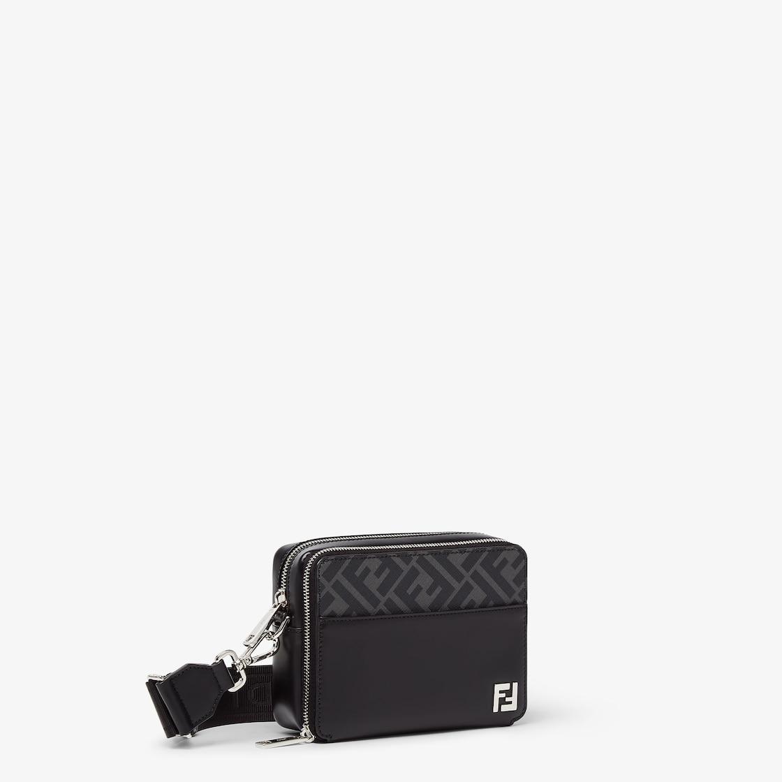 Squared FF Camera Case OrganizerBlack leather and FF bag Product Image