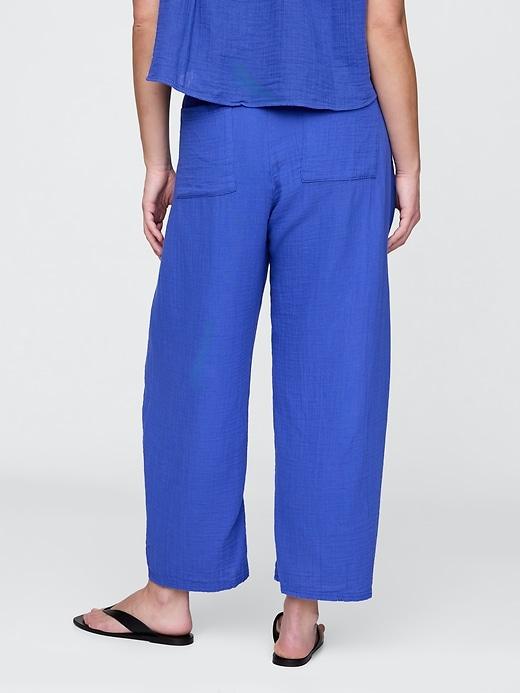 Cotton Gauze Easy Barrel Pants Product Image