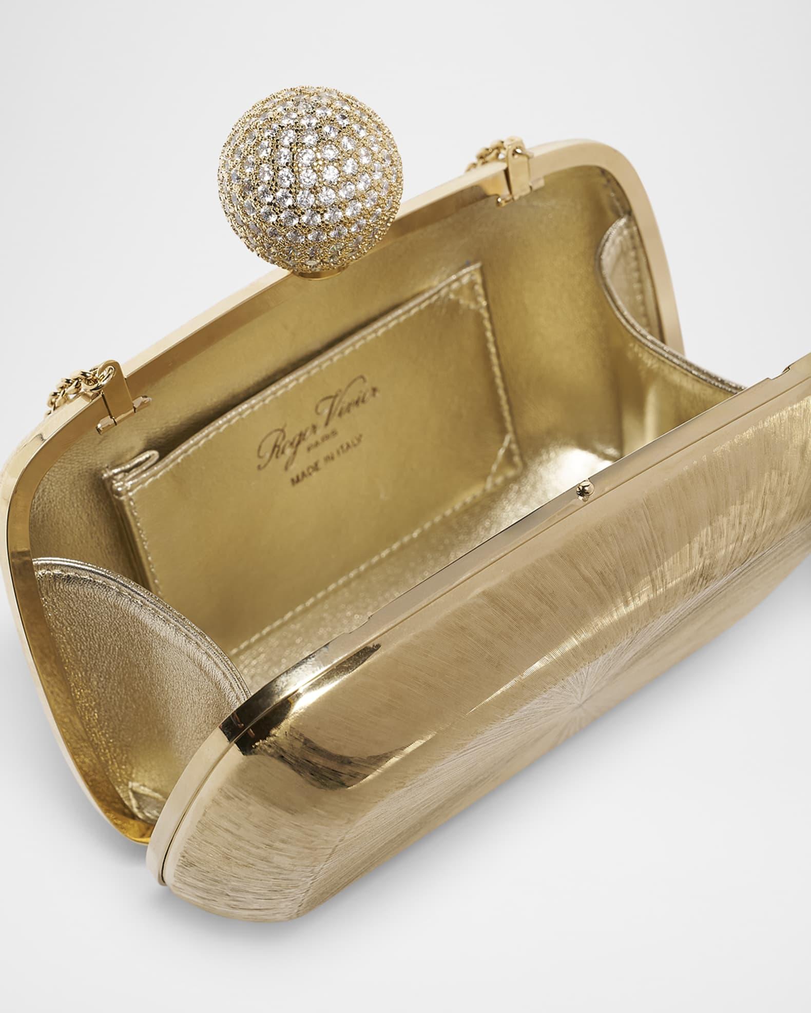 Golden Strass Metal Clutch Bag Product Image
