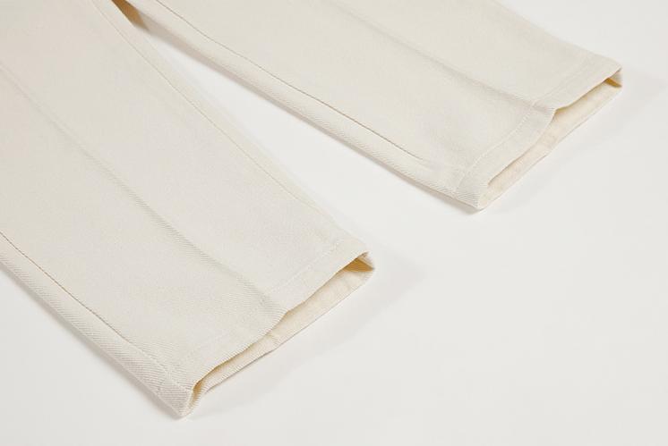 RT No. 3467 DARK CREAM STRAIGHT JEANS Product Image