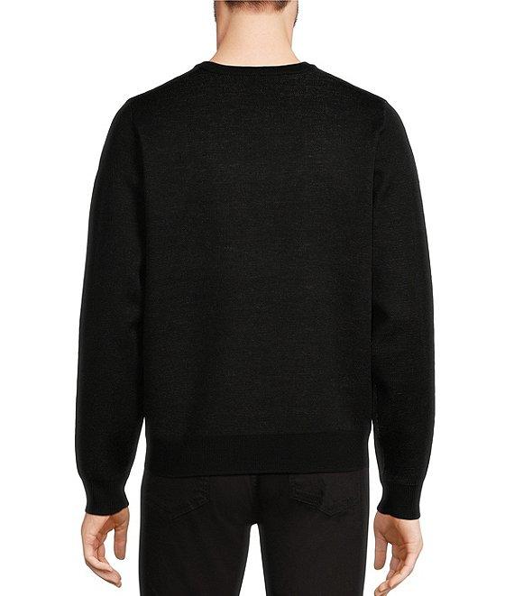 Murano Inflorescence Collection Jacquard Textured Crew Neck Sweater Product Image