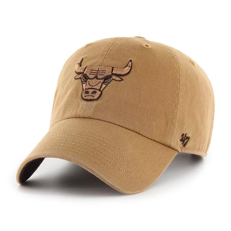 Mens 47 Tan Chicago Bulls Ballpark Clean Up Adjustable Hat Product Image