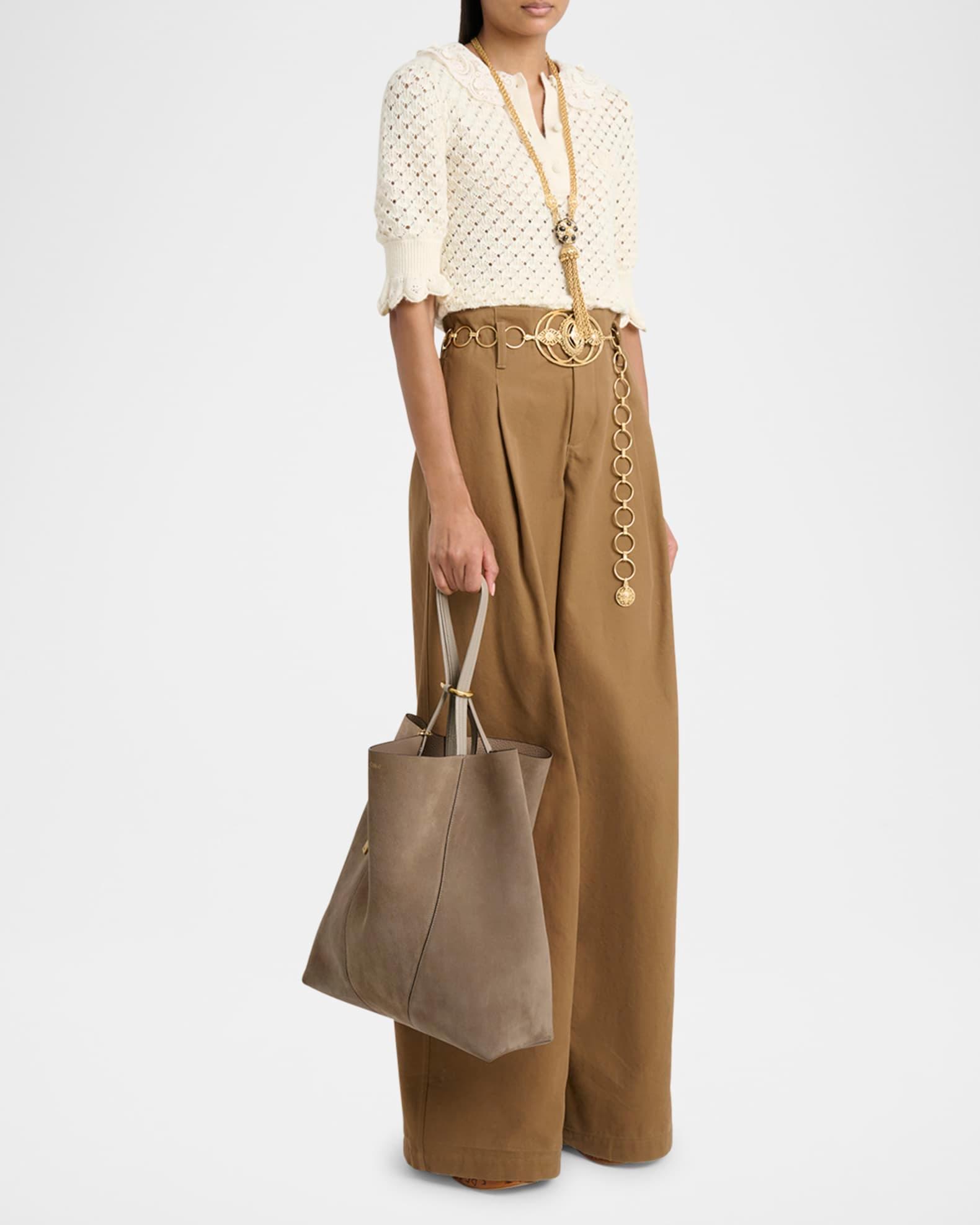 Spin Tote Bag in Suede Product Image