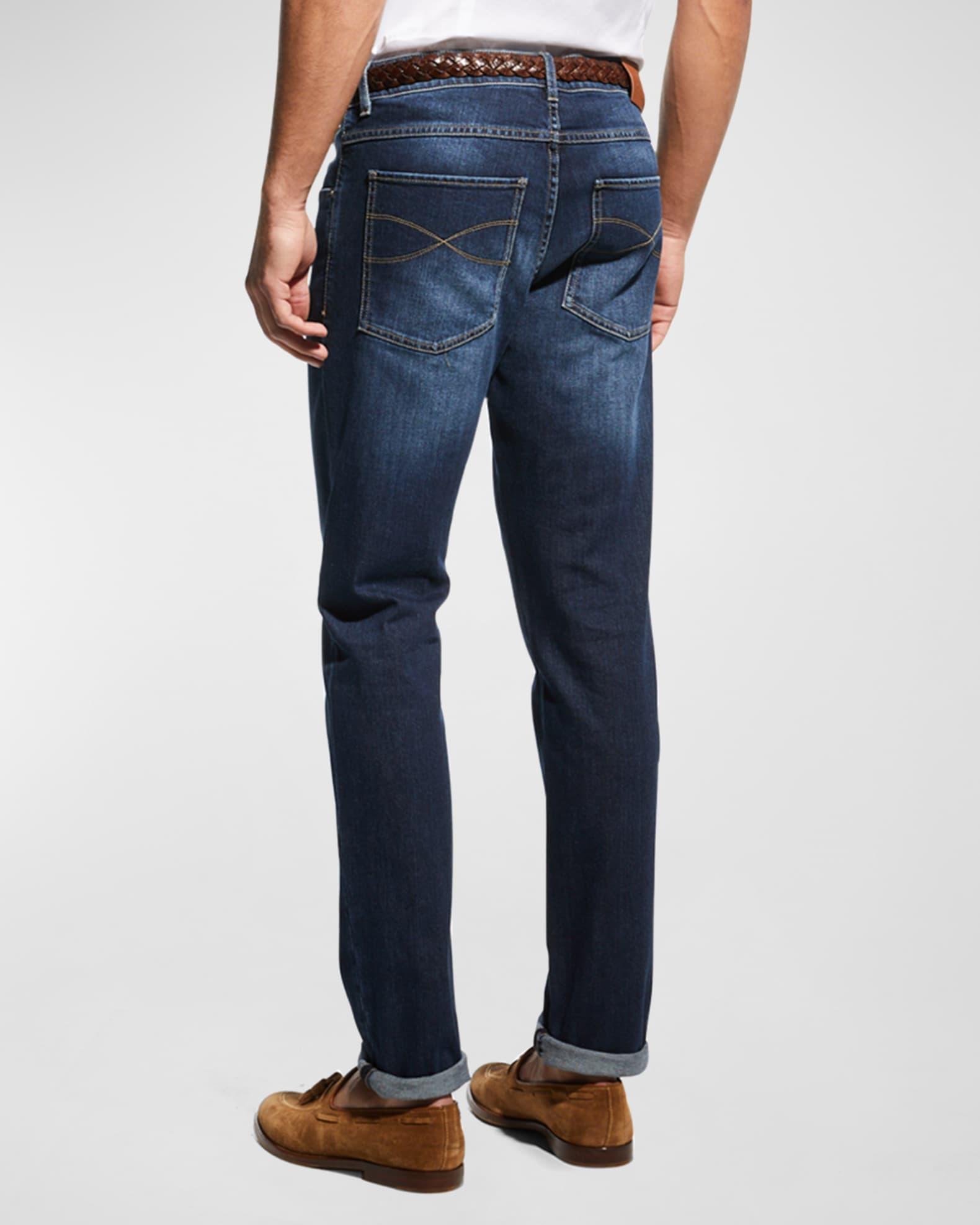 Men's 5-Pocket Denim Jeans Product Image
