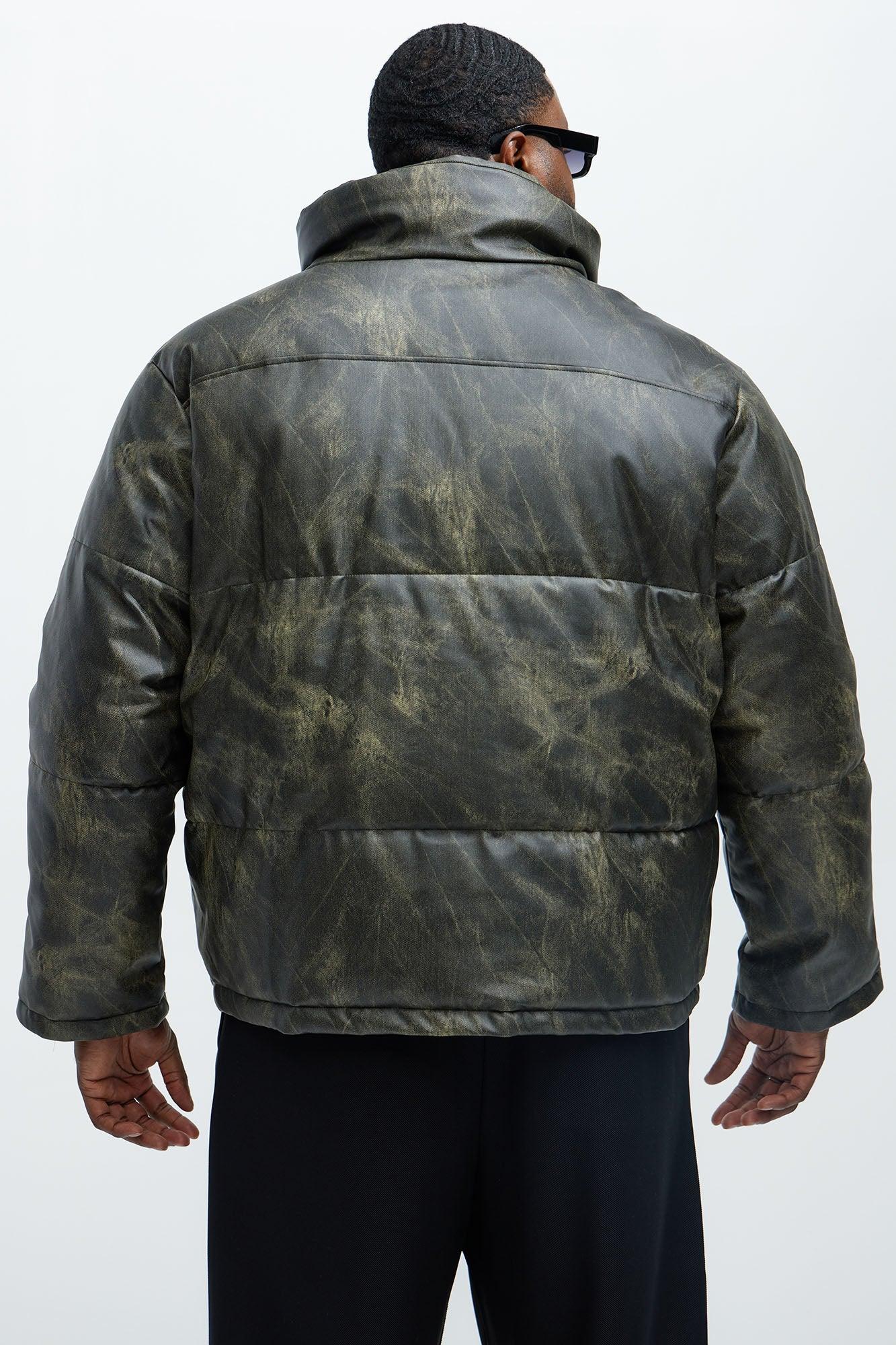 Cyclone Puffer Jacket - Olive Male Product Image