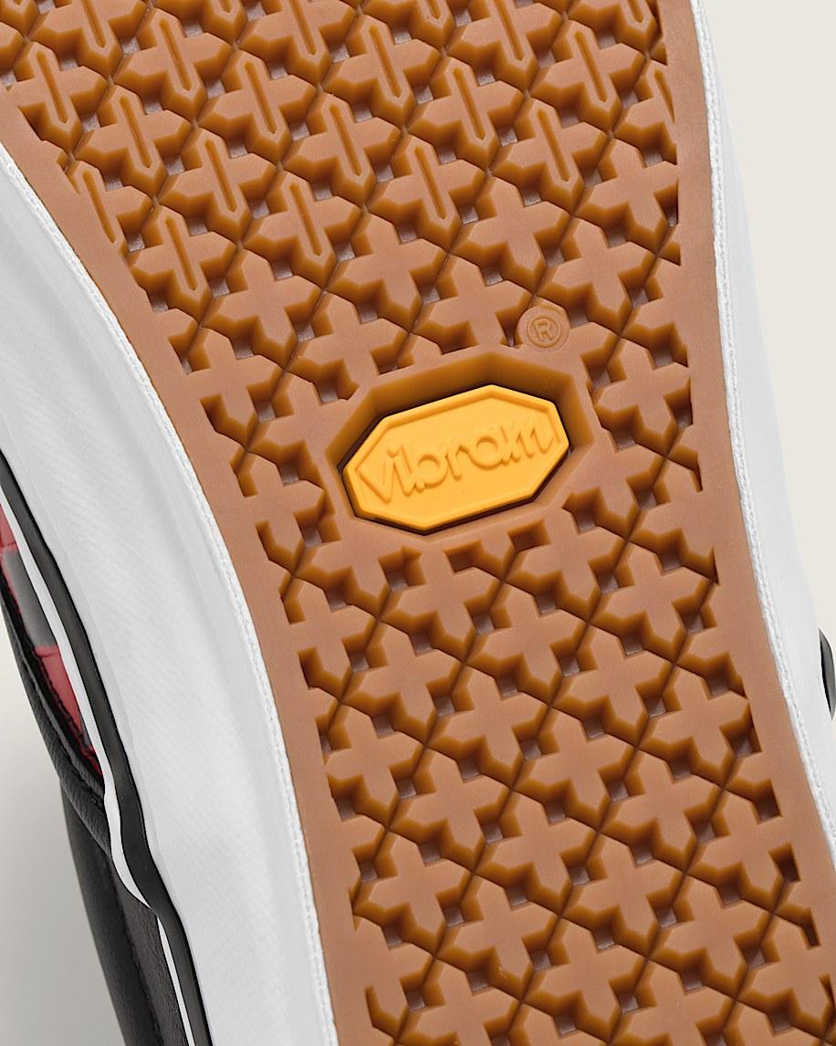 OTW Leather Checkerboard Slip-On 98 Vibram in Racing Red| Vans US Product Image