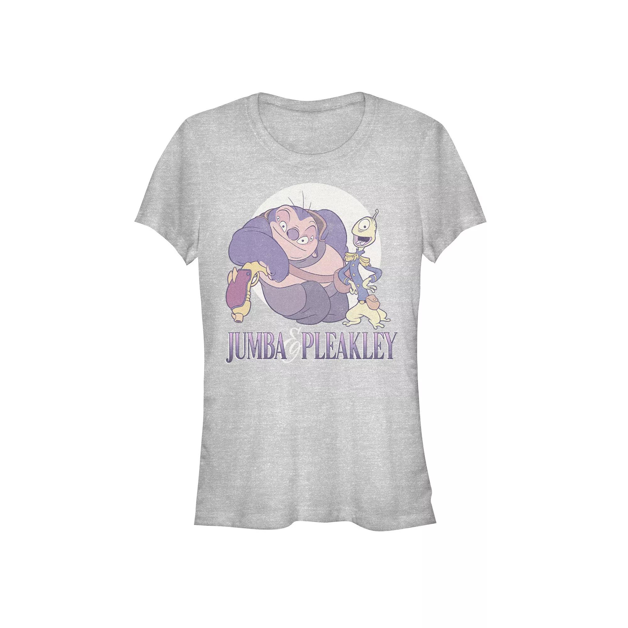 Disney's Lilo & Stitch Women's Jumba And Pleakley Tee, Girl's, Size: XL, Athletic Grey Product Image