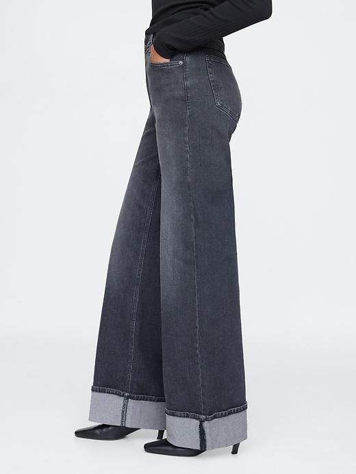 High Rise Stride Wide-Leg Jeans Product Image