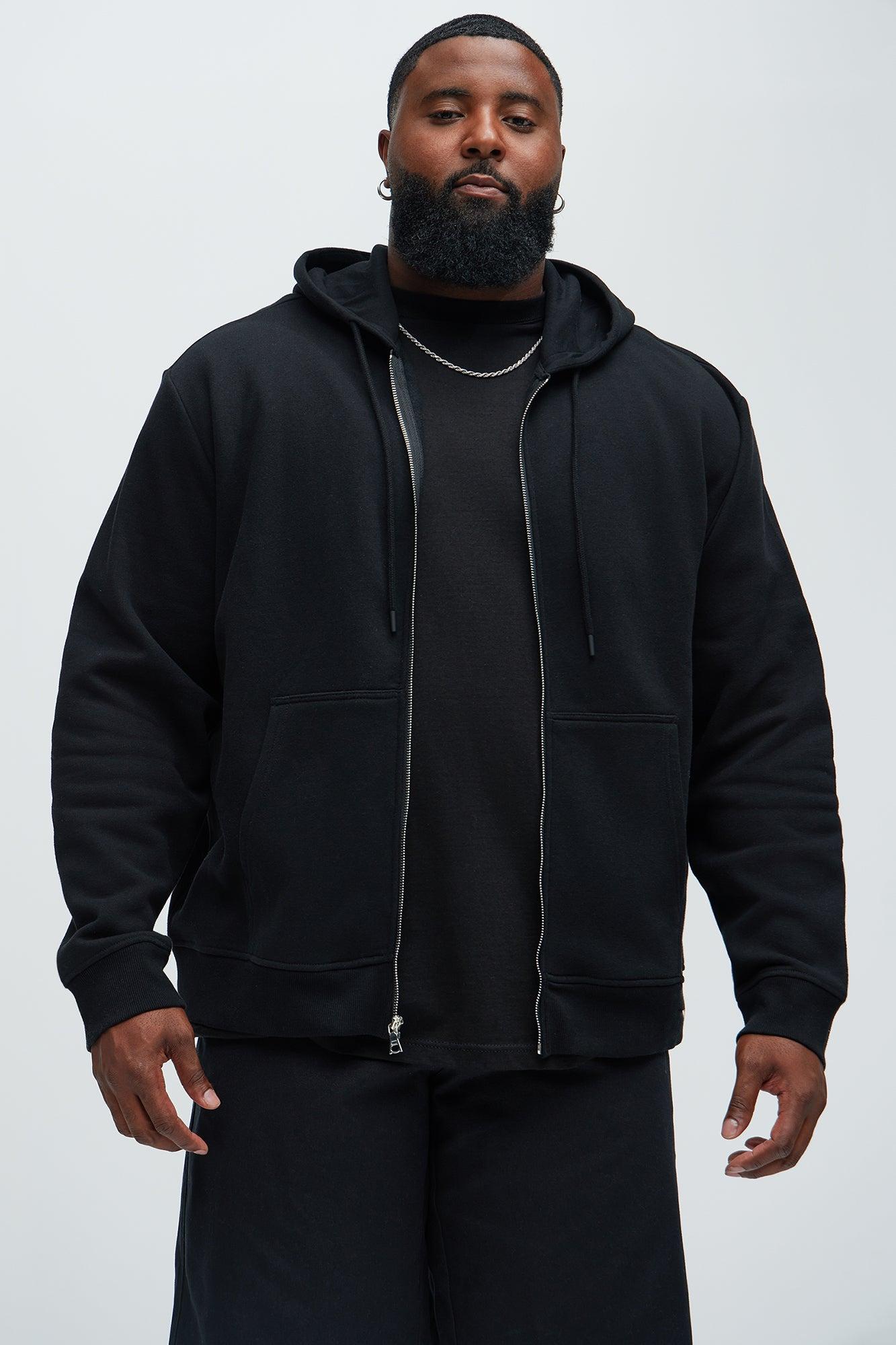 Tyson Zip Up Hoodie - Black Product Image