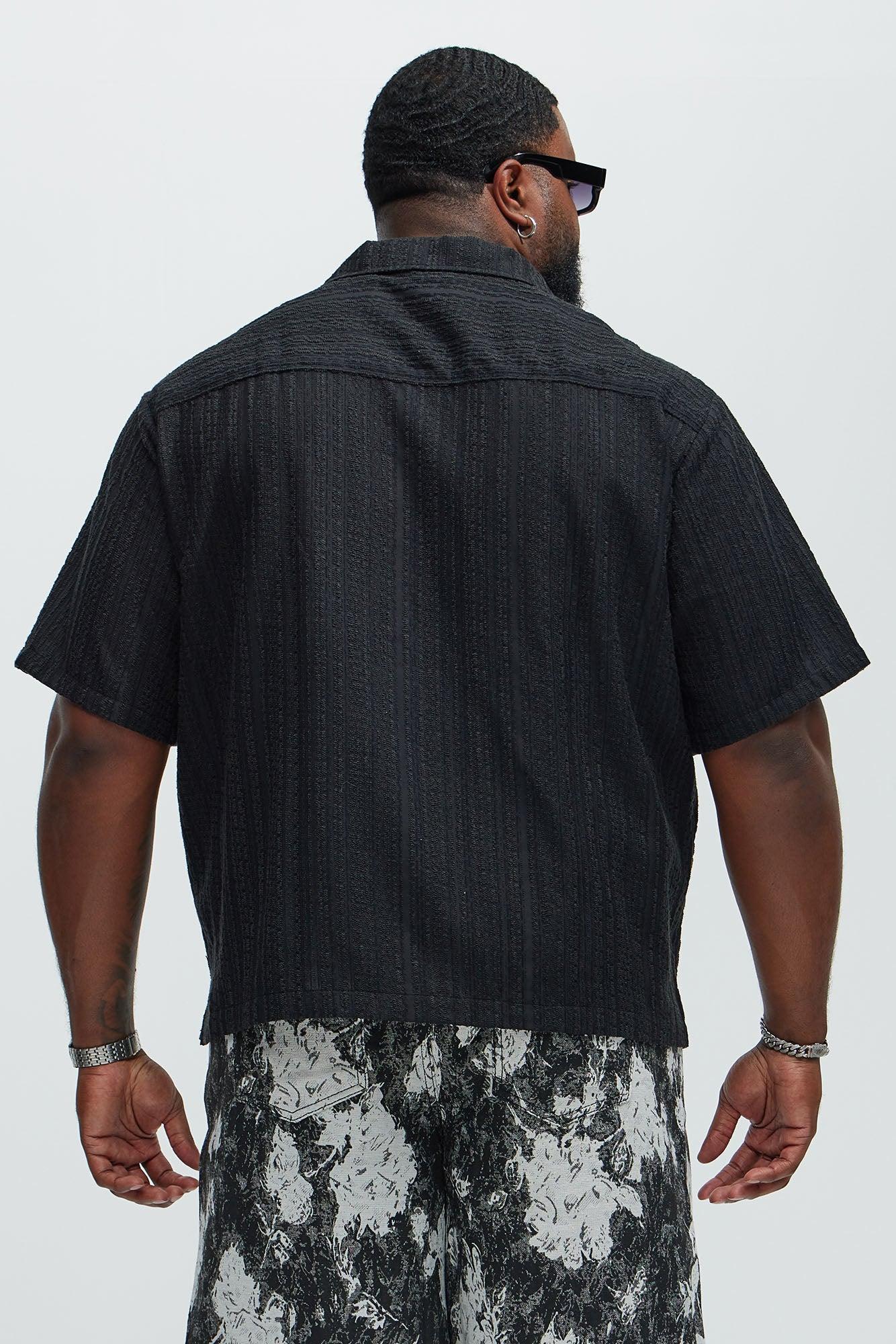 Telford Textured Shirt - Black Product Image