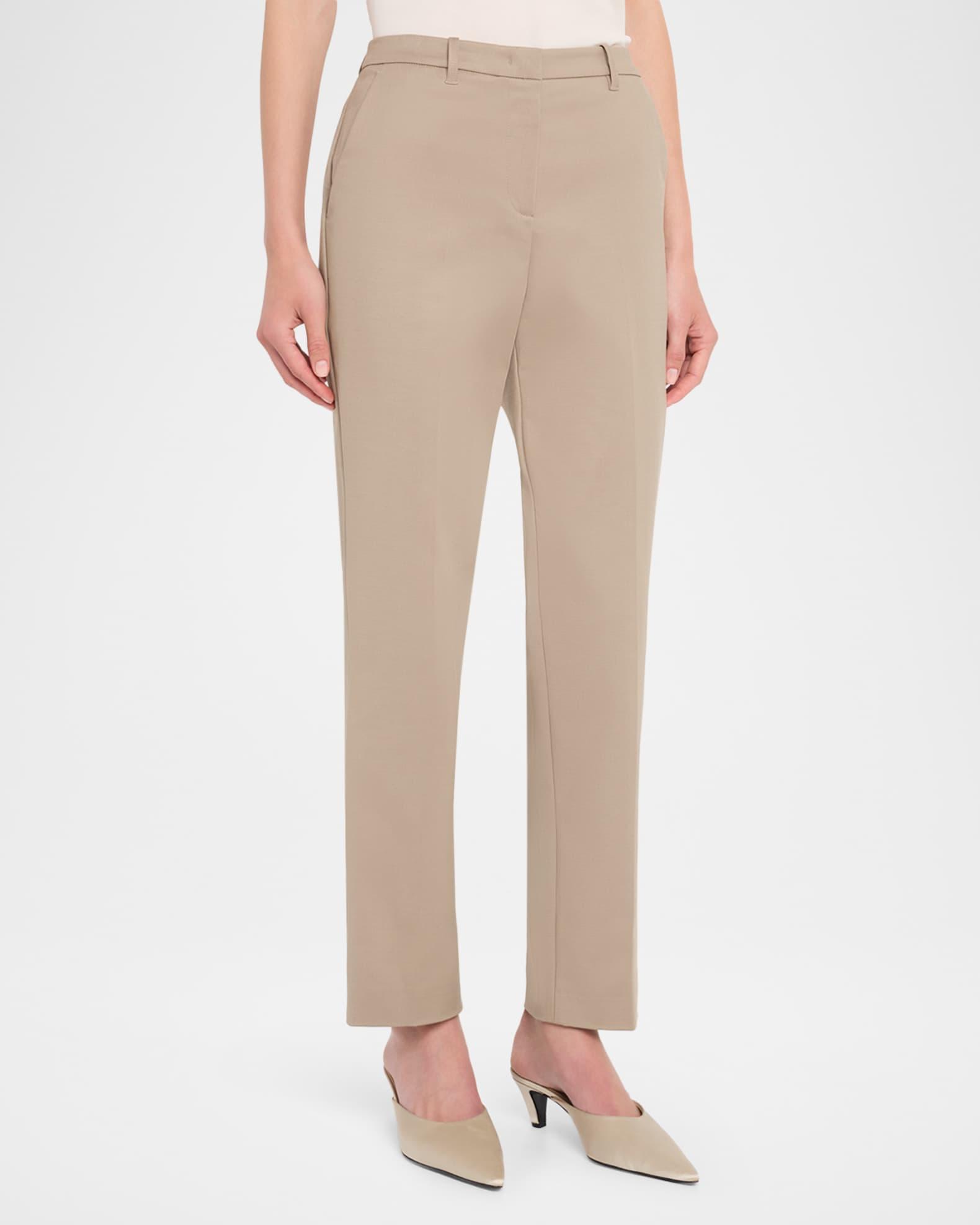 Cotton Couture Straight-Leg Trousers Product Image