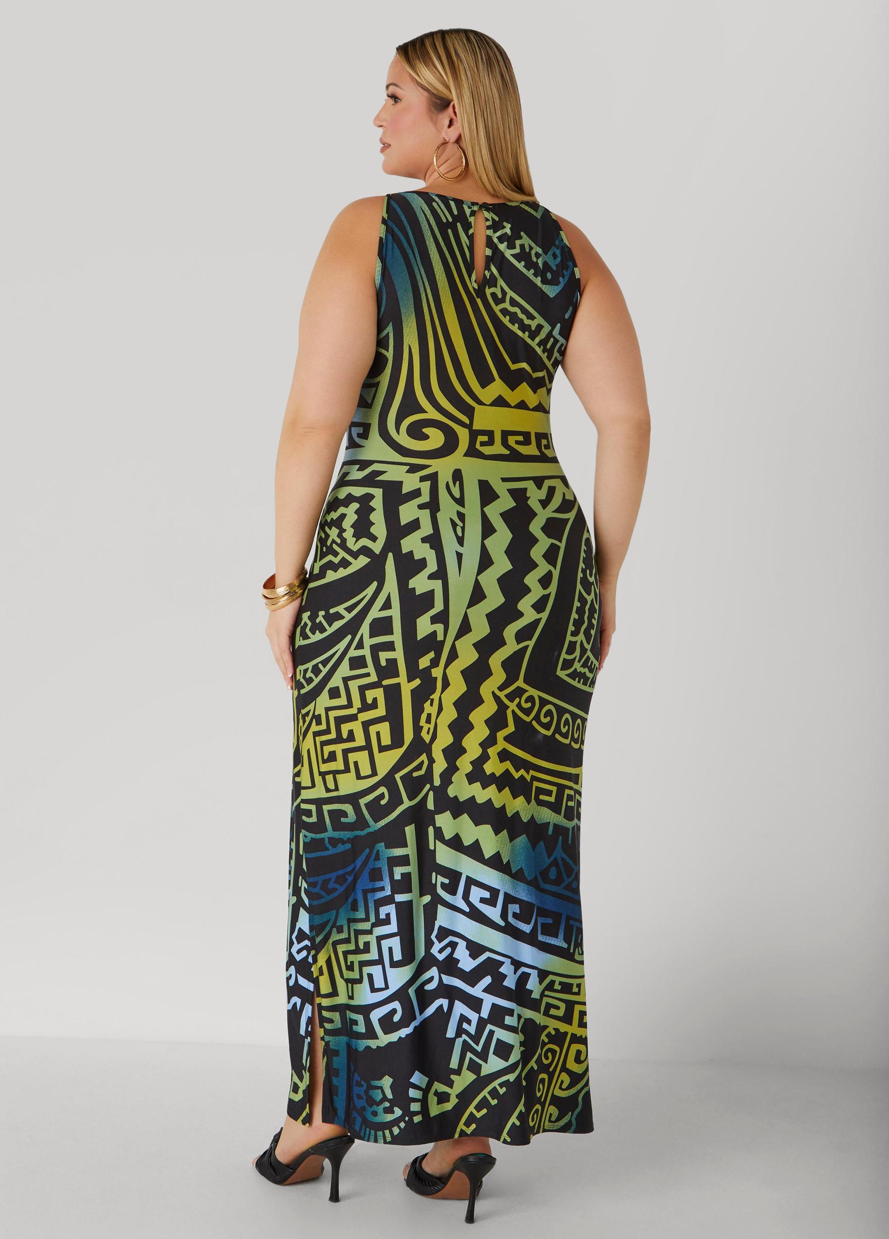Tribal Print Maxi Dress Product Image