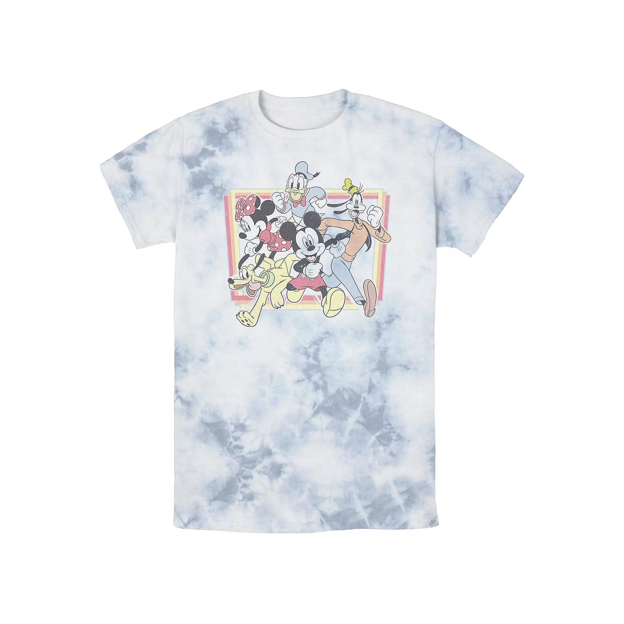 Men's Disney Mickey Mouse & Friends Burst Through Portrait Bomabrd Wash Tee,  Product Image
