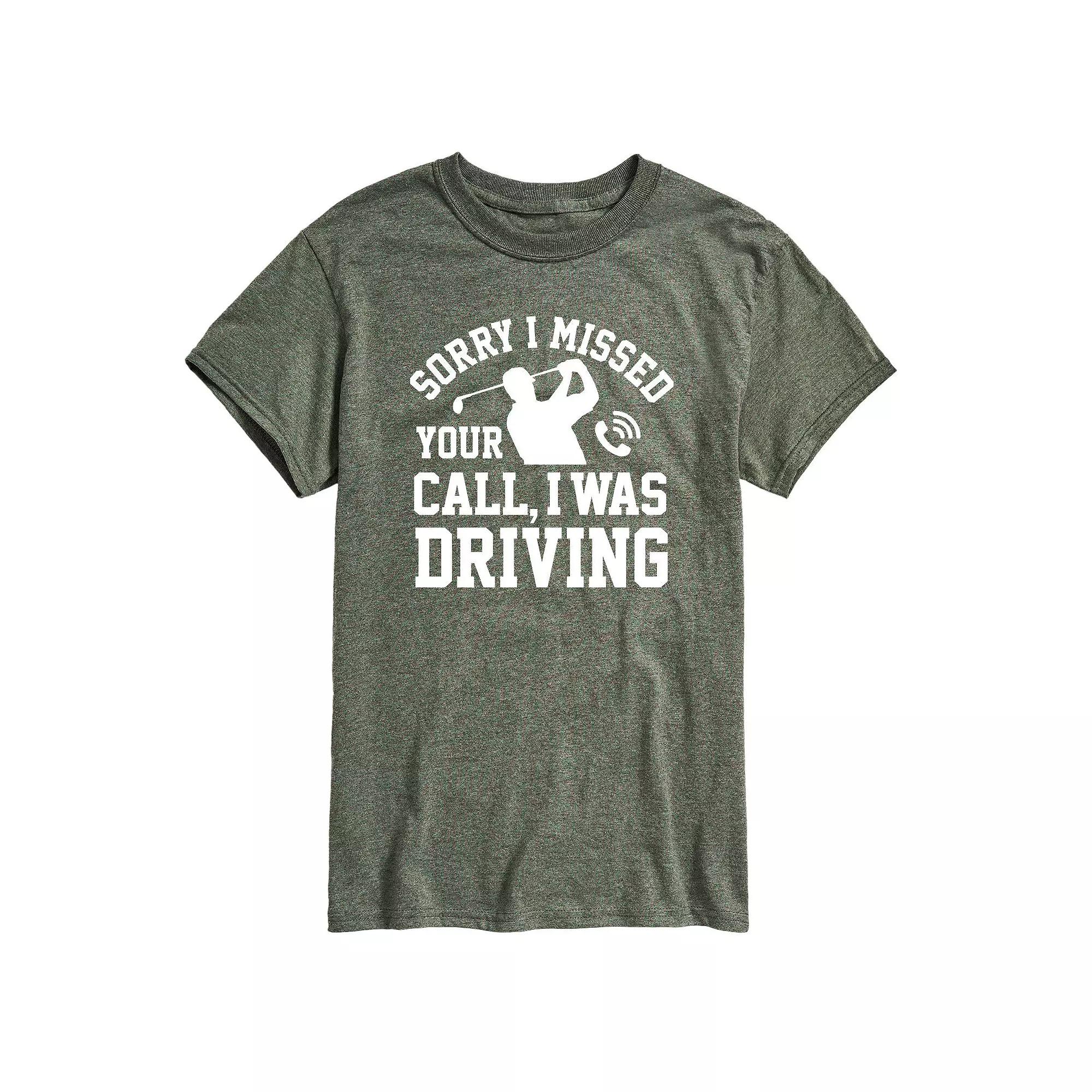 Men's Sorry Missed Call Driving Golf Graphic Tee,  Product Image