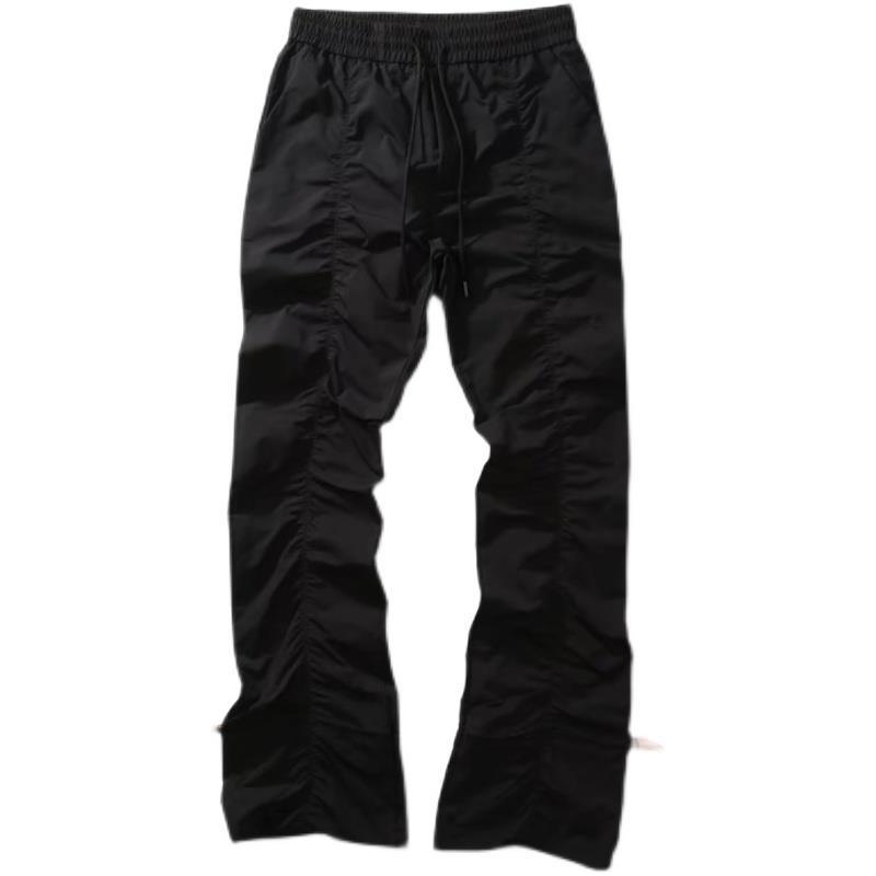 Sopula Men's High Street Vibe Style Pleated Straight Casual Cargo Pants Product Image