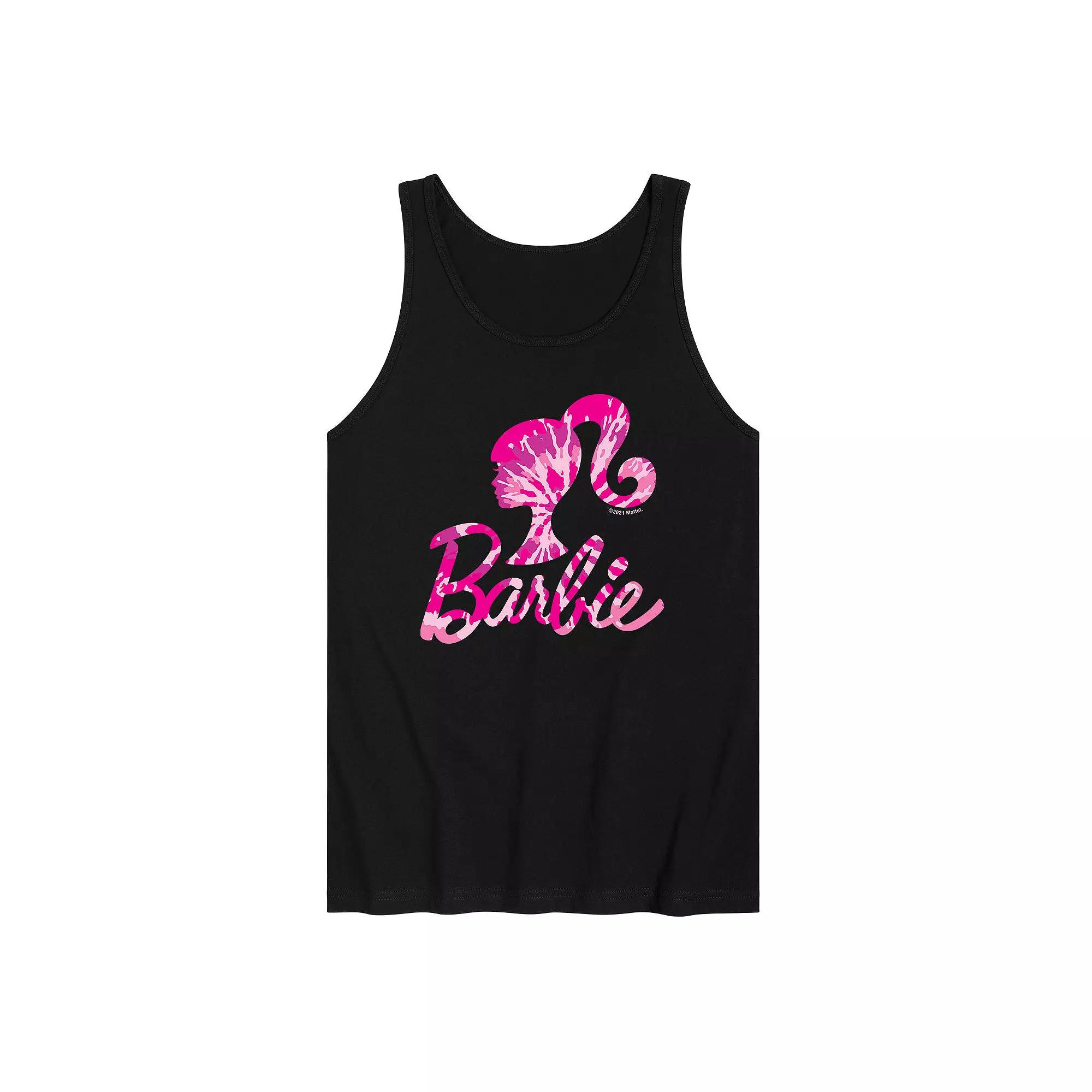 Men's Barbie Logo Tie Dye Tank Top,  Product Image