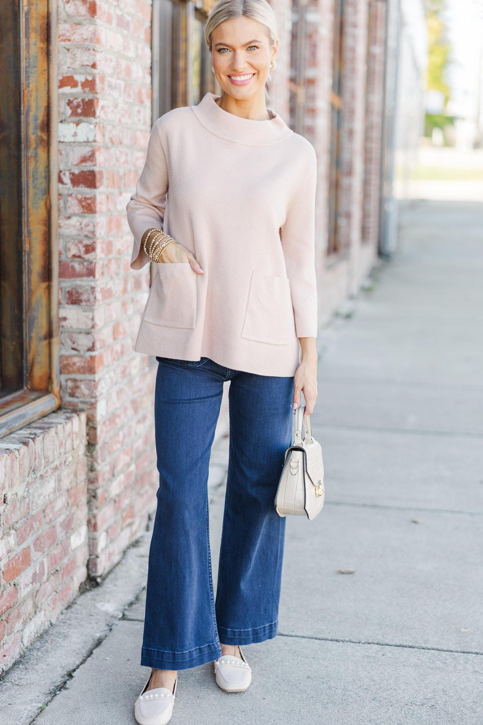 Feeling So Sweet Rose Gold Sweater Female Product Image