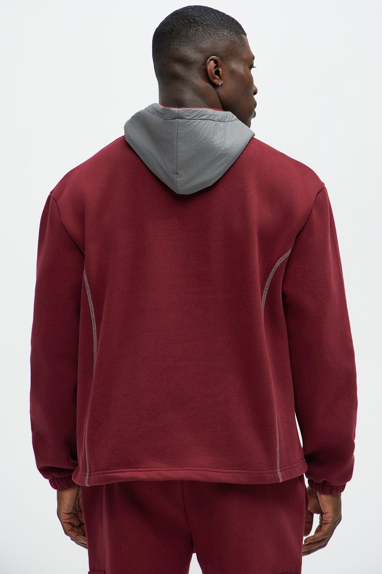 Elevated Hoodie - Burgundy Product Image