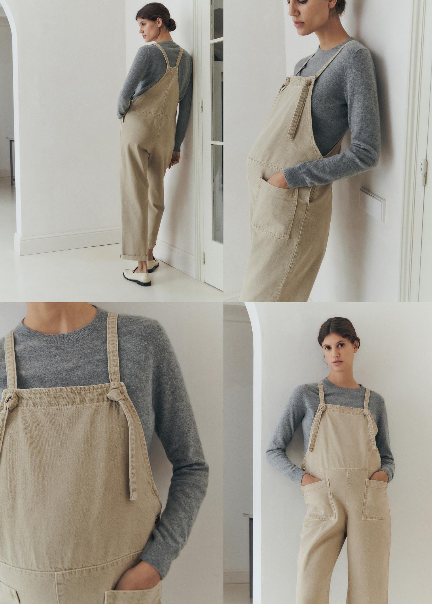 Maternity denim dungarees - Women | MANGO USA Product Image