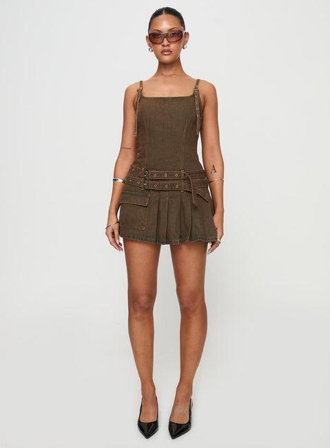 Biker Mini Dress Petrol Product Image