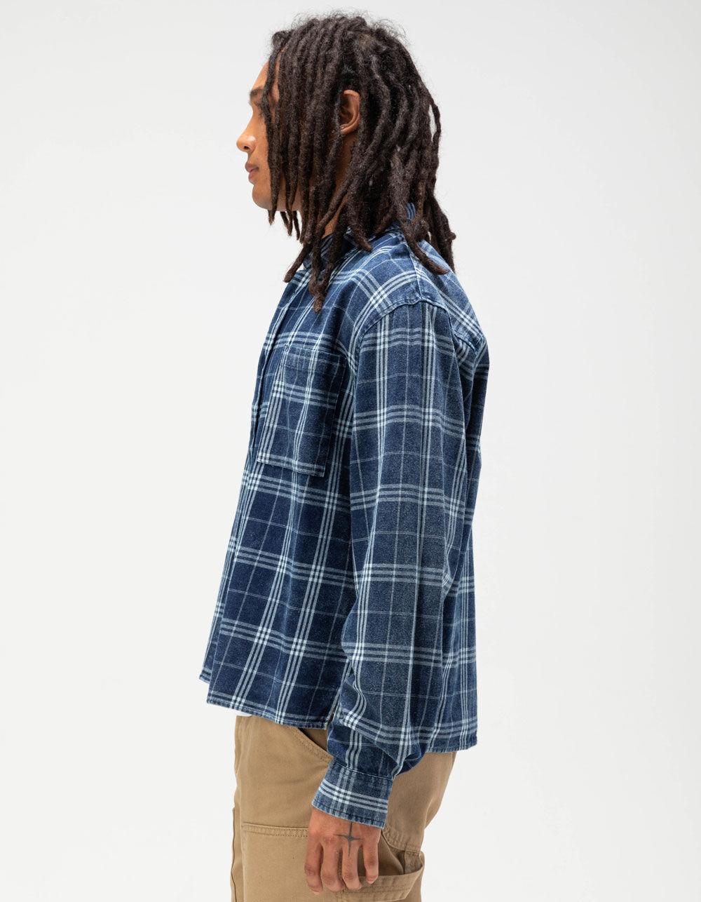 RSQ Mens Washed Flannel - NAVY Product Image