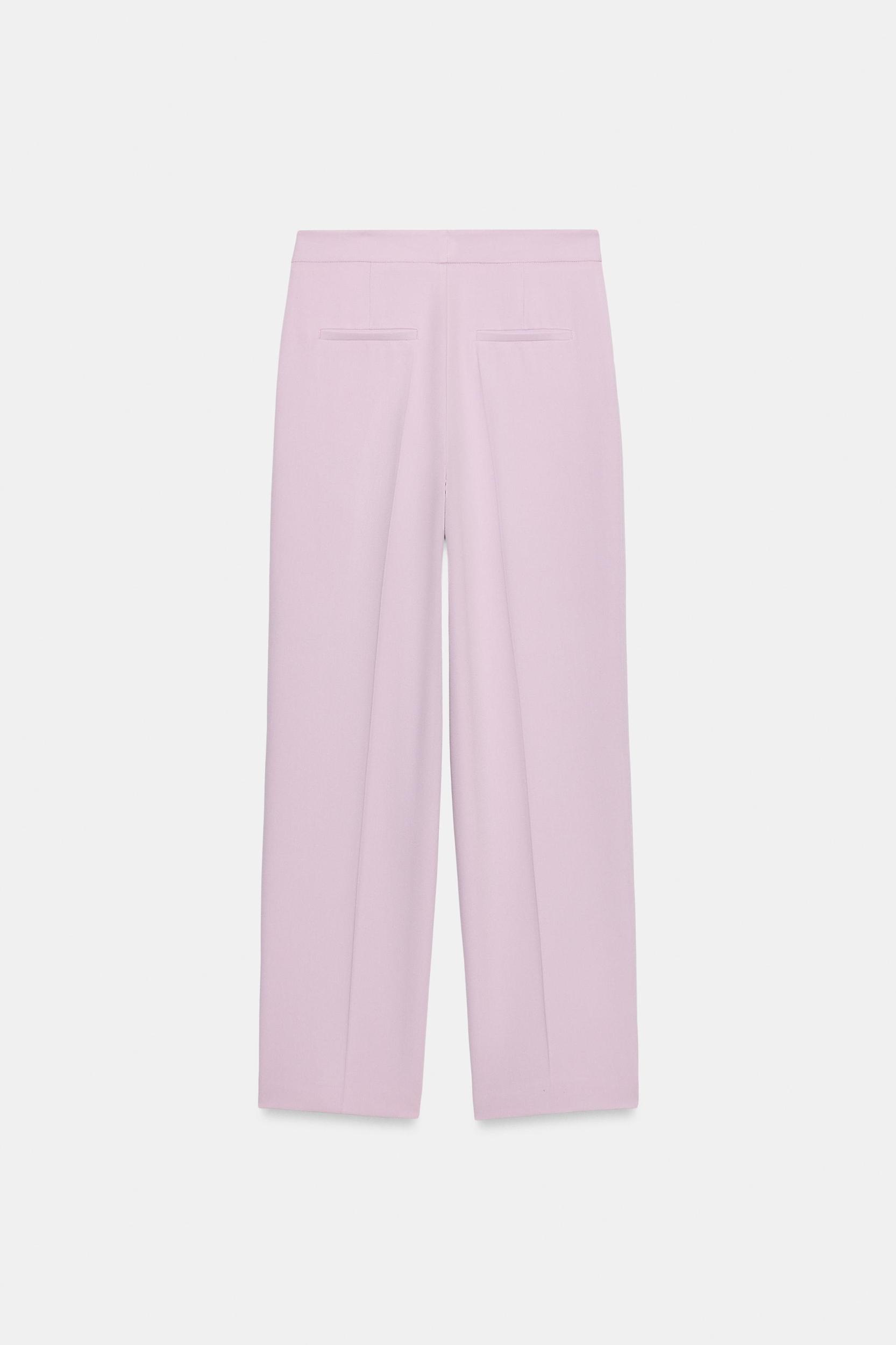 HIGH-WAISTED STRAIGHT LEG PANTS Product Image