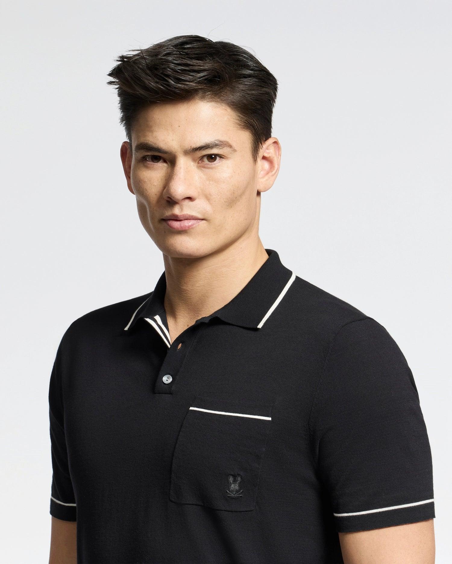MENS LONGFORD FINE KNIT POLO - B6E500F200 Product Image
