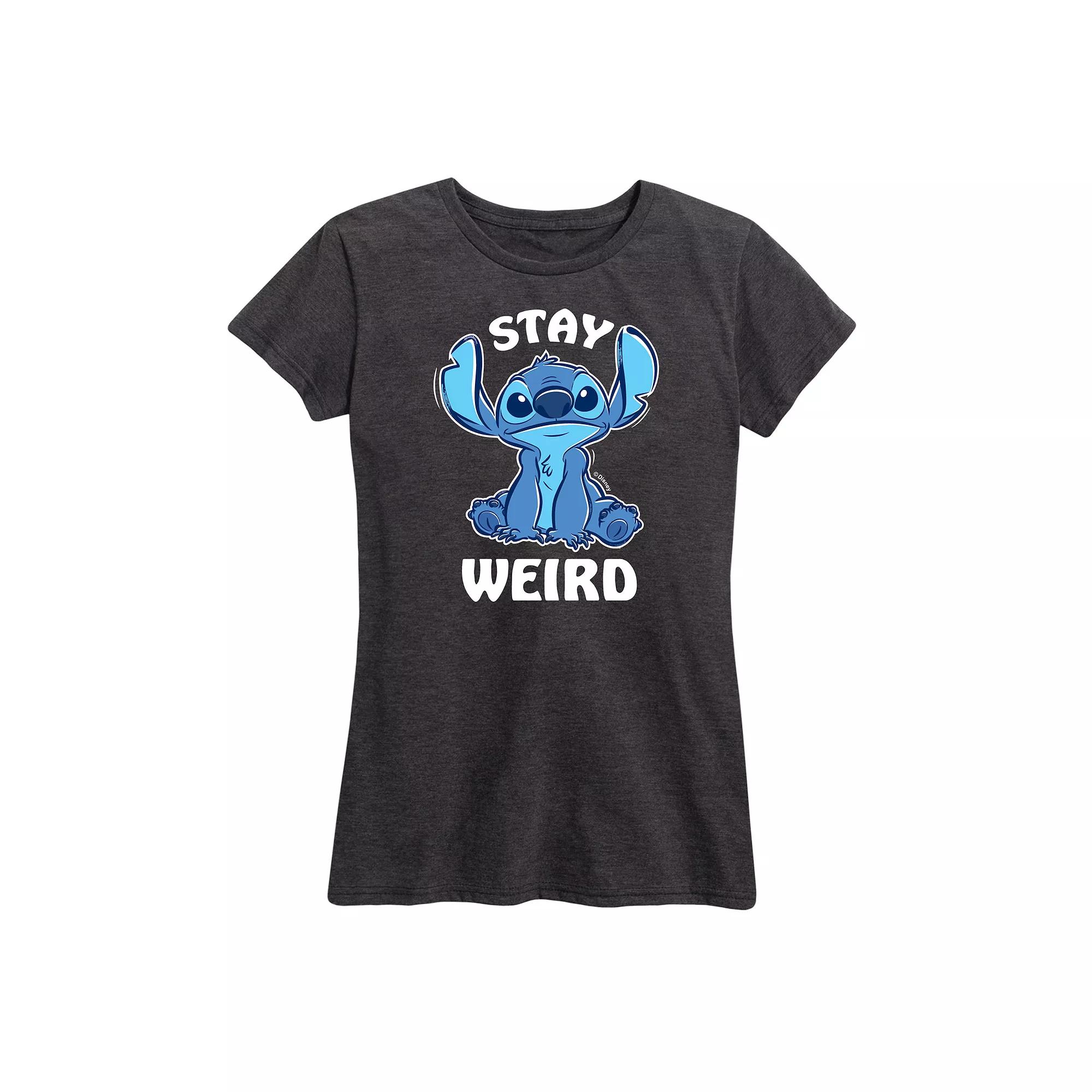 Disney's Lilo & Stitch Women's Stay Weird Graphic Tee,  Product Image