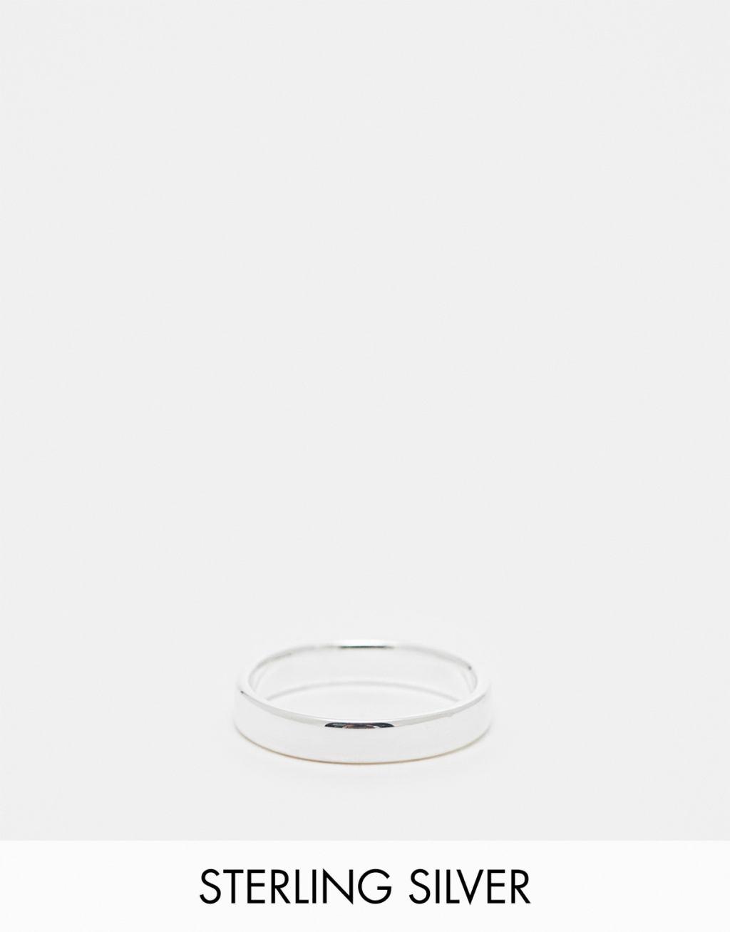 ASOS DESIGN sterling silver band ring Product Image
