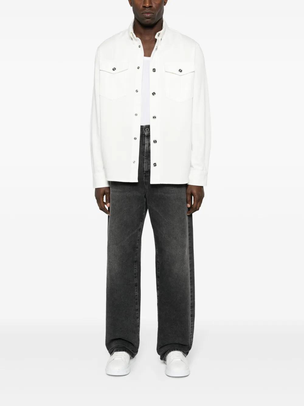 Medusa-buttons cotton shirt Product Image